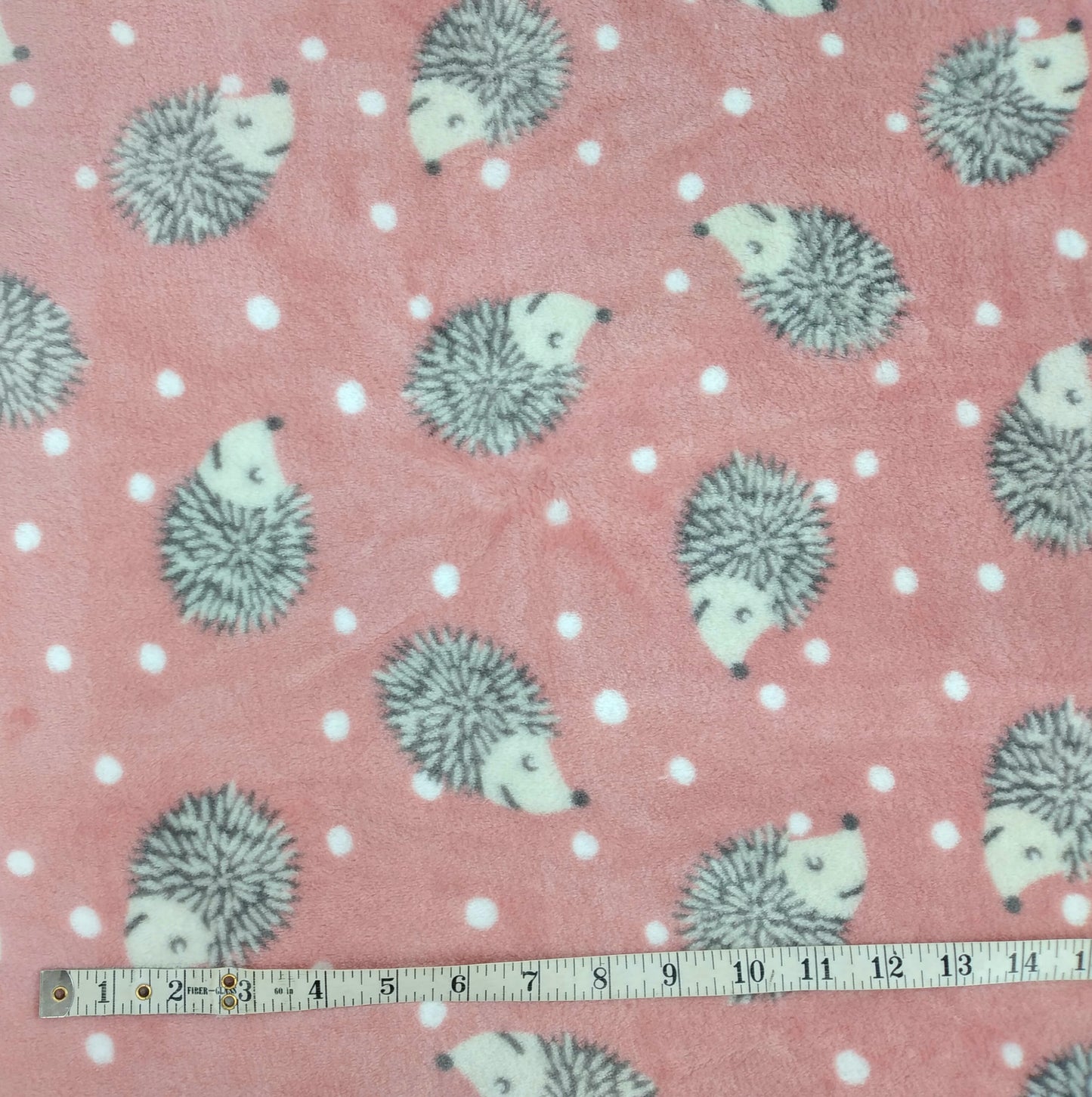 Whisper Hedgehog Rose Minky Printed Double Sided 3 Colour Ways