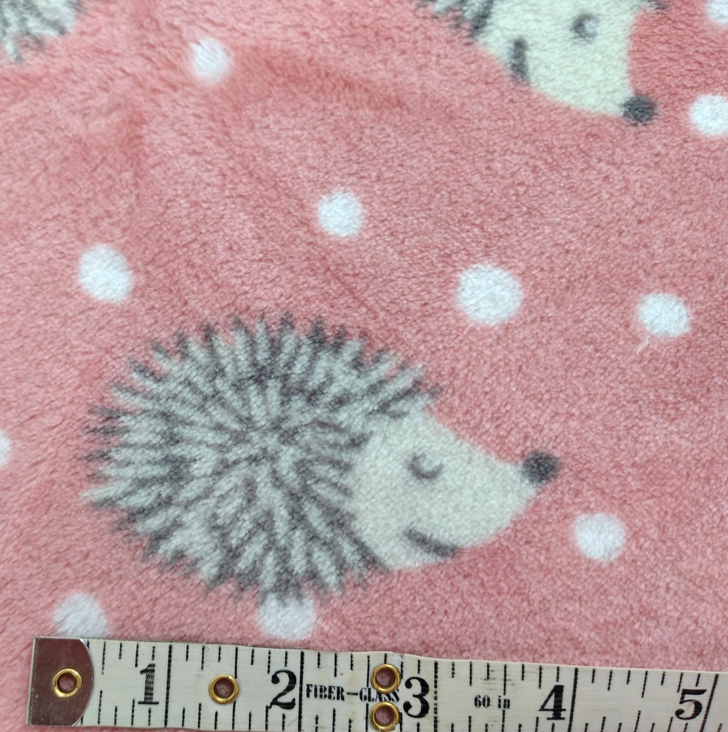 Whisper Hedgehog Rose Minky Printed Double Sided 3 Colour Ways