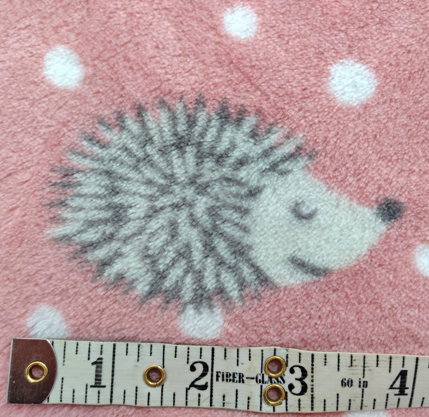 Whisper Hedgehog Rose Minky Printed Double Sided 3 Colour Ways
