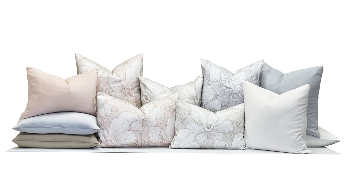 Poppy Pillow in Blush