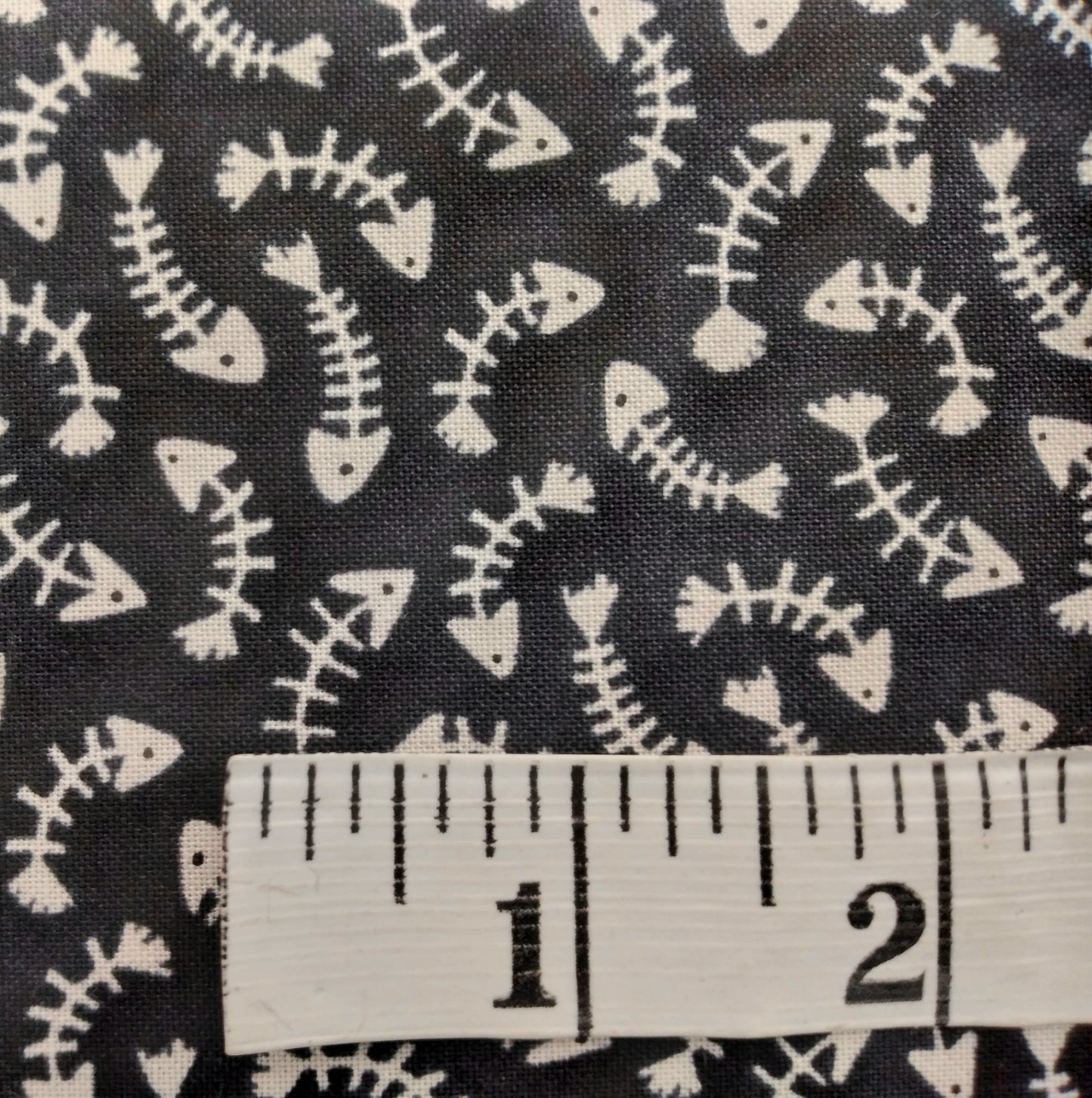 Whiskers & Wine - Fish Bones from Northcott Colour: 26888-99 Black 1/2yd (18") (Copy)
