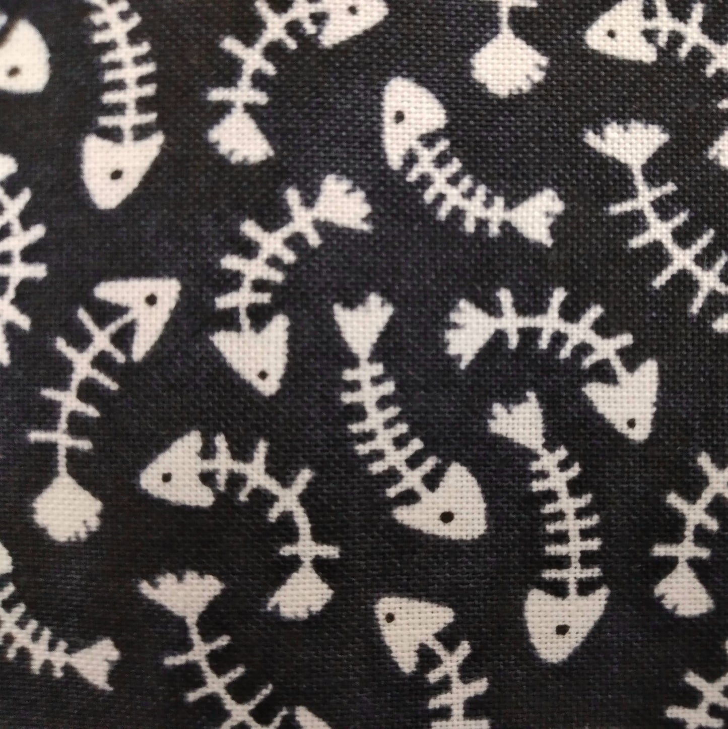 Whiskers & Wine - Fish Bones from Northcott Colour: 26888-99 Black 1/2yd (18") (Copy)
