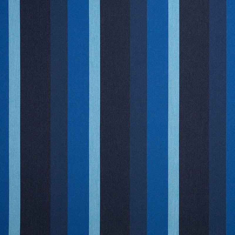 blue and navy stripe outdoor sunbrella fabric