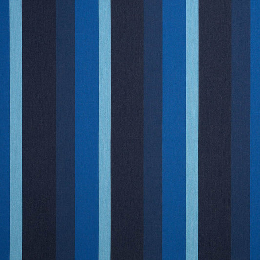 blue and navy stripe outdoor sunbrella fabric