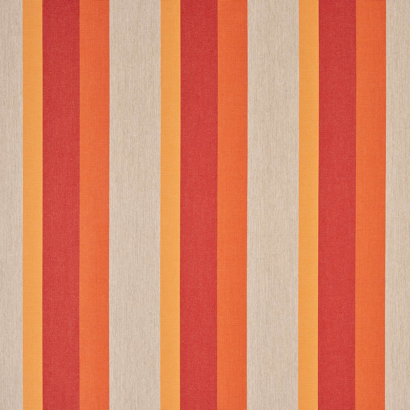 orange and red stripe outdoor sunbrella fabric