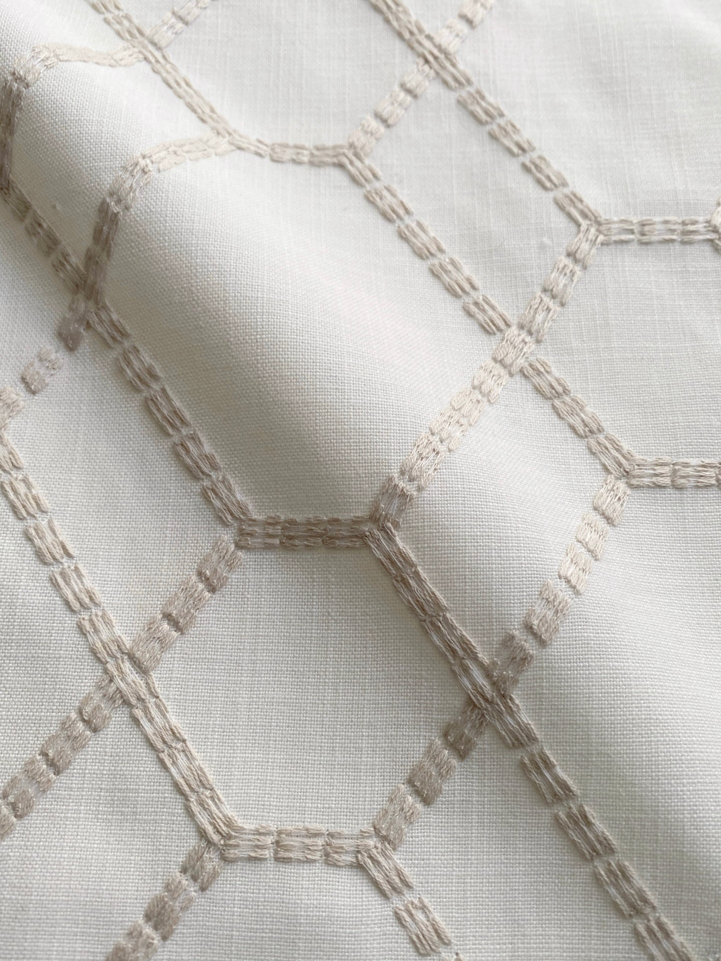 embroidered geometric toss pillow for home decor