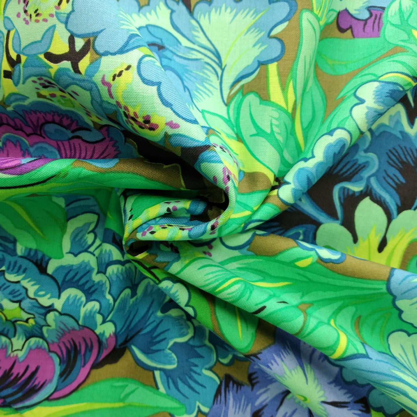 "Kaffe Fassett Collective - Lavinia" For Free Spirit COLOUR: Green PWPJ064.GREEN