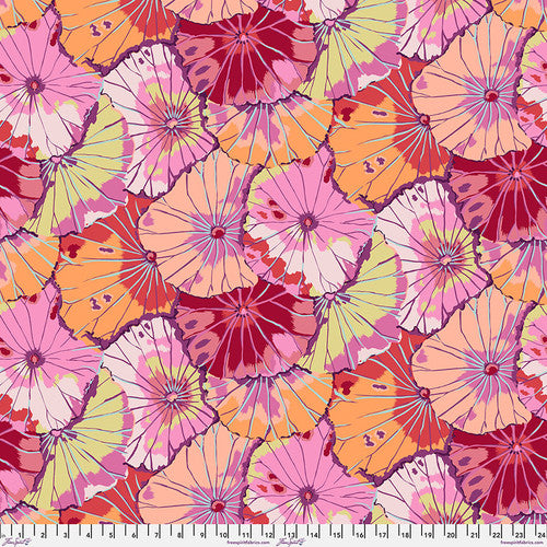 "Kaffe Fassett Collective - Lotus Leaf" For Free Spirit COLOUR: Red