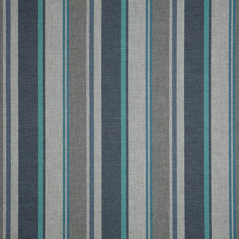 brown and blue stripe outdoor sunbrella fabric