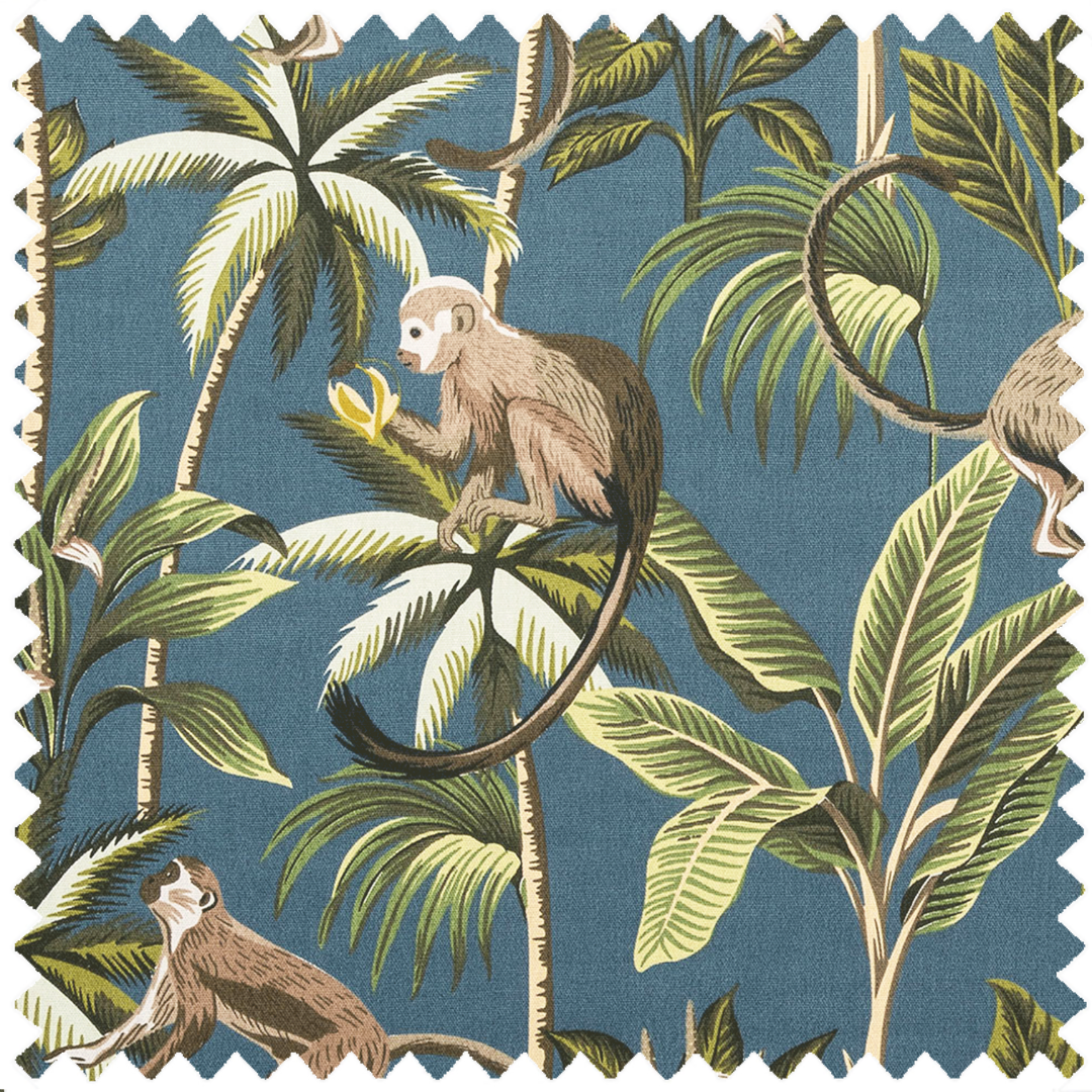 tropical jungle animal cotton canvas print