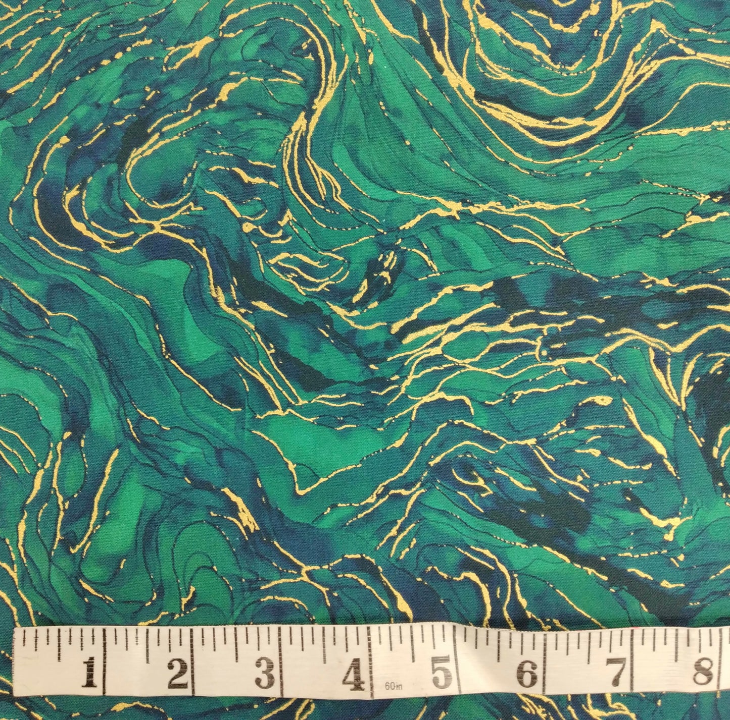 Midas Touch - Wave Texture from Northcott Fabrics Colour: DM26835-68 Teal 1/2yd (18")