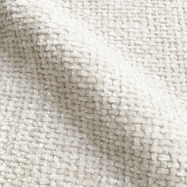 cream chenille fabric sold by the yard