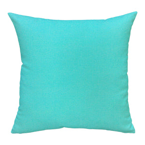 sunbrella pillow in turquois blue