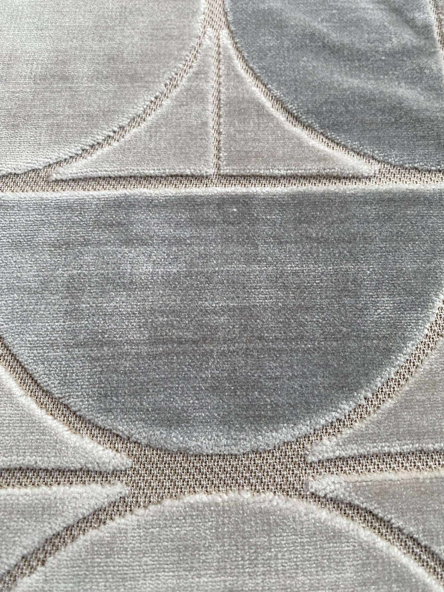 Art deco velvet pillow fabric swatch