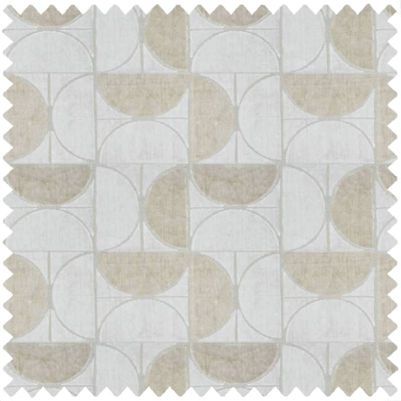 velvet geometric pillow in beige