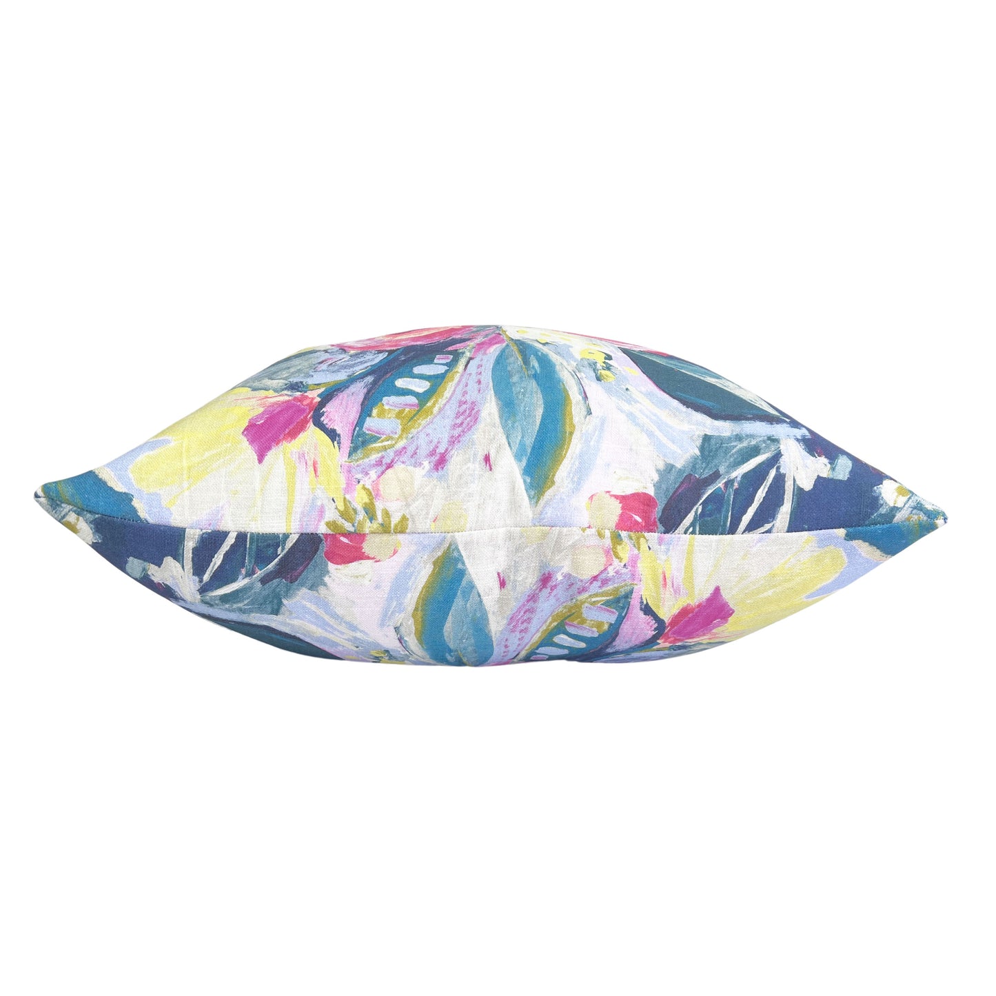 linen floral designer throw pillow