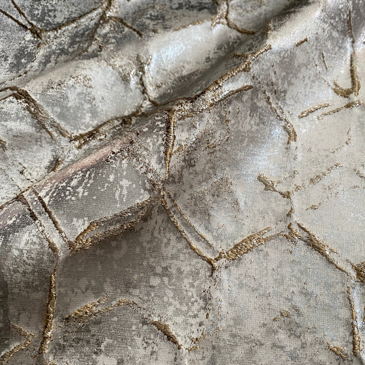 hexagon upholstery and drapery fabric