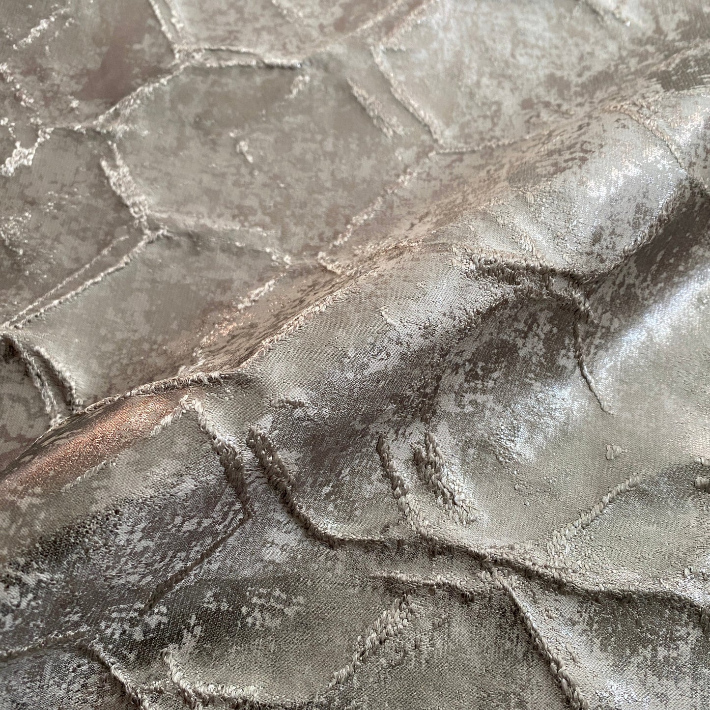 Hexagon Fabric in Anchor