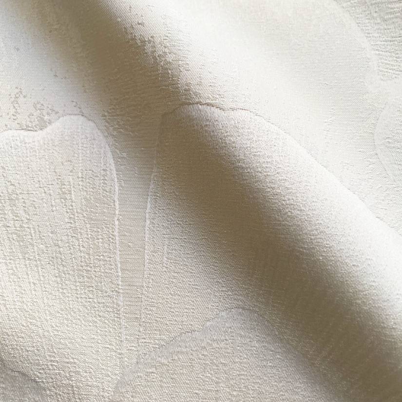 Satin floral beige toss pillow