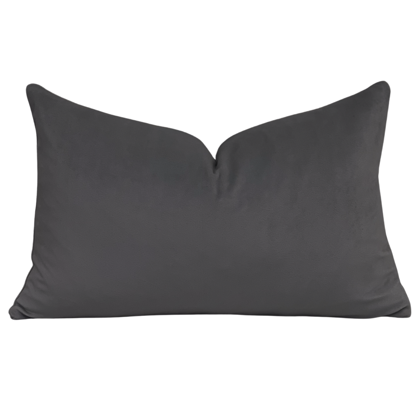 Satin floral grey toss pillow