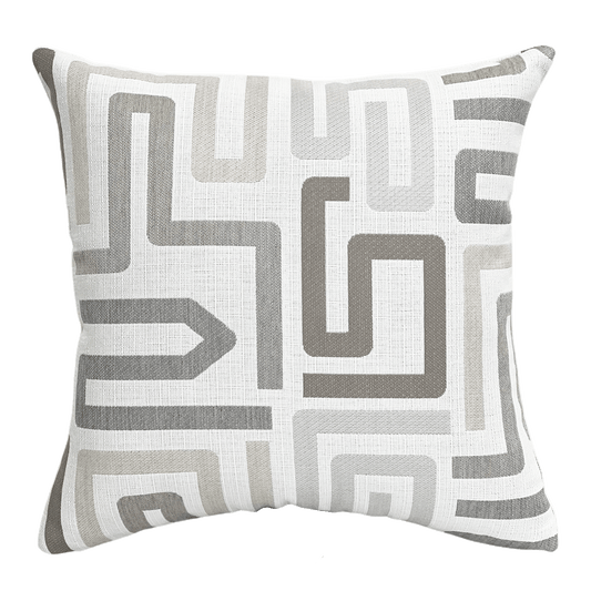 Sunbrella® Labyrinth Pillow in Cloud