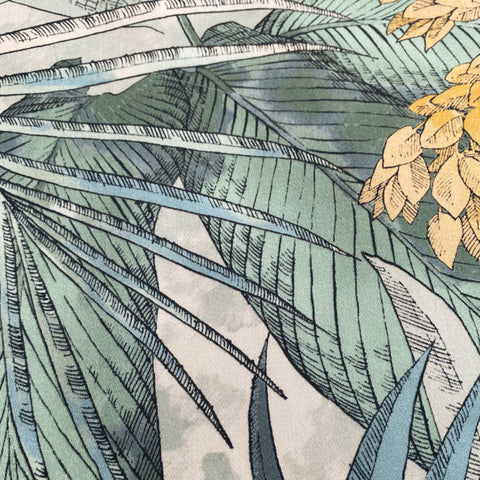 palm tree cotton drapery fabric