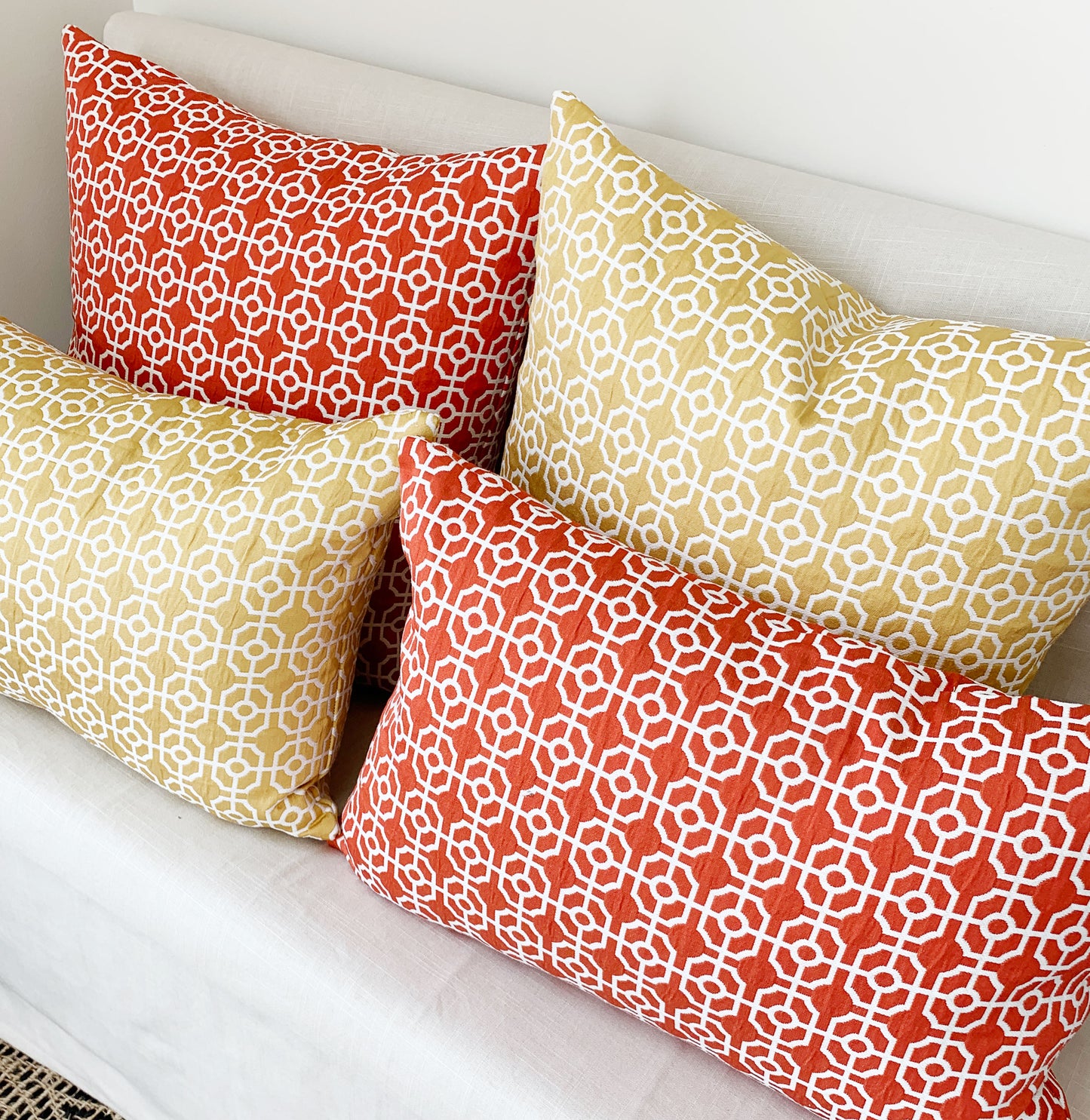 Malta Pillow Cover in Desert Sun