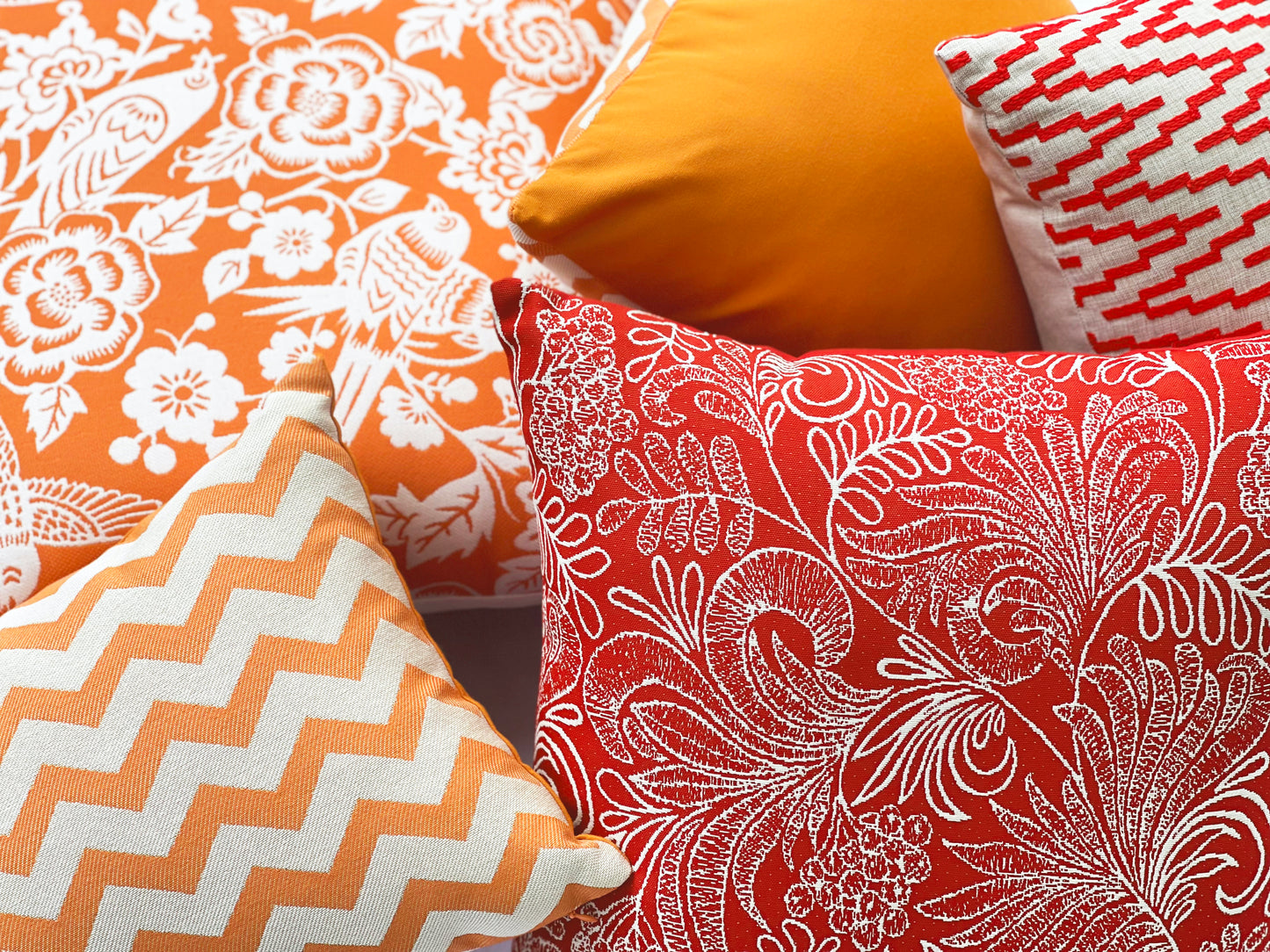 Plume Pillow Cover in Cayenne