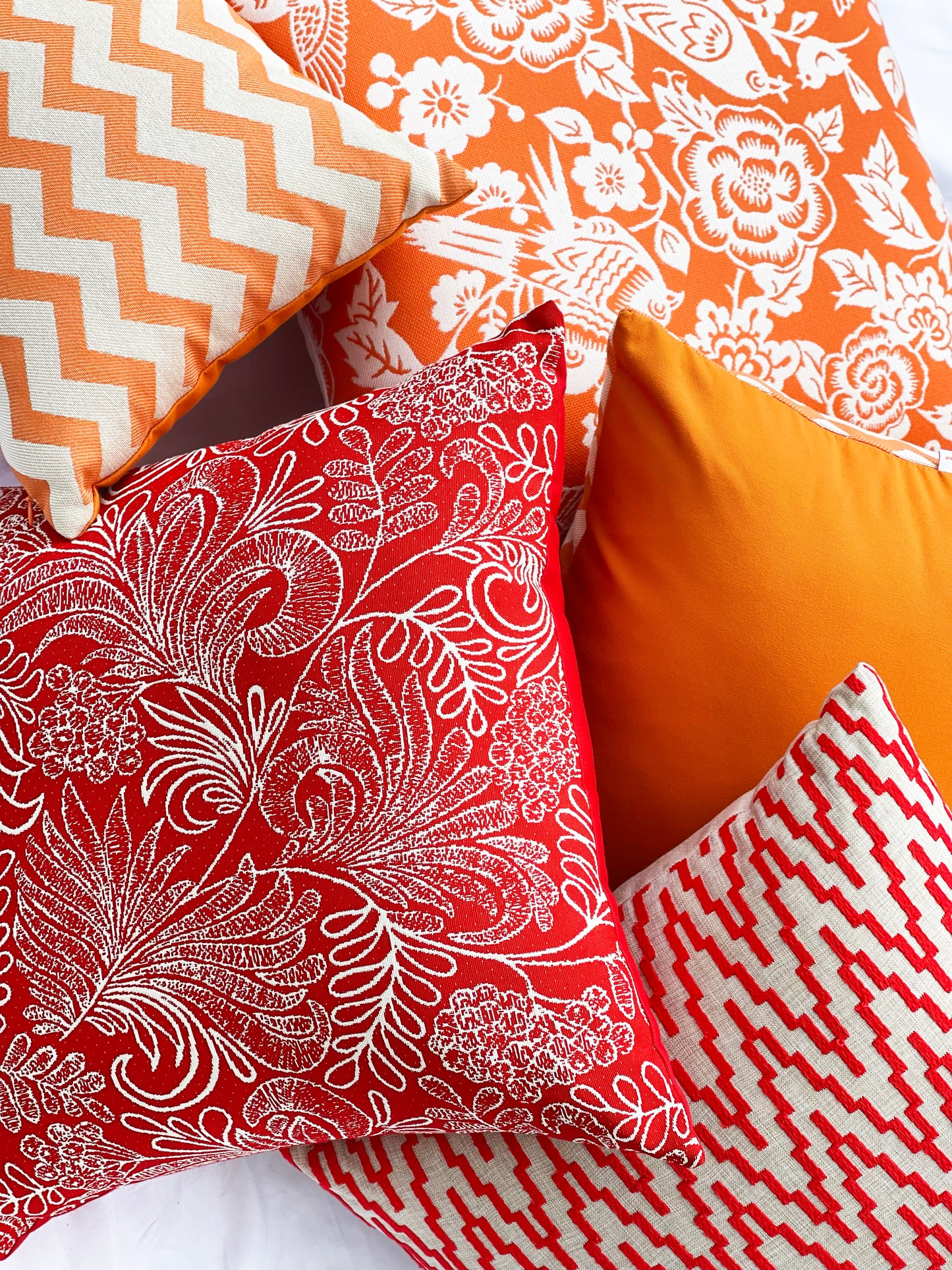 Sunbrella® Sanctuary Pillow Cover in Orange