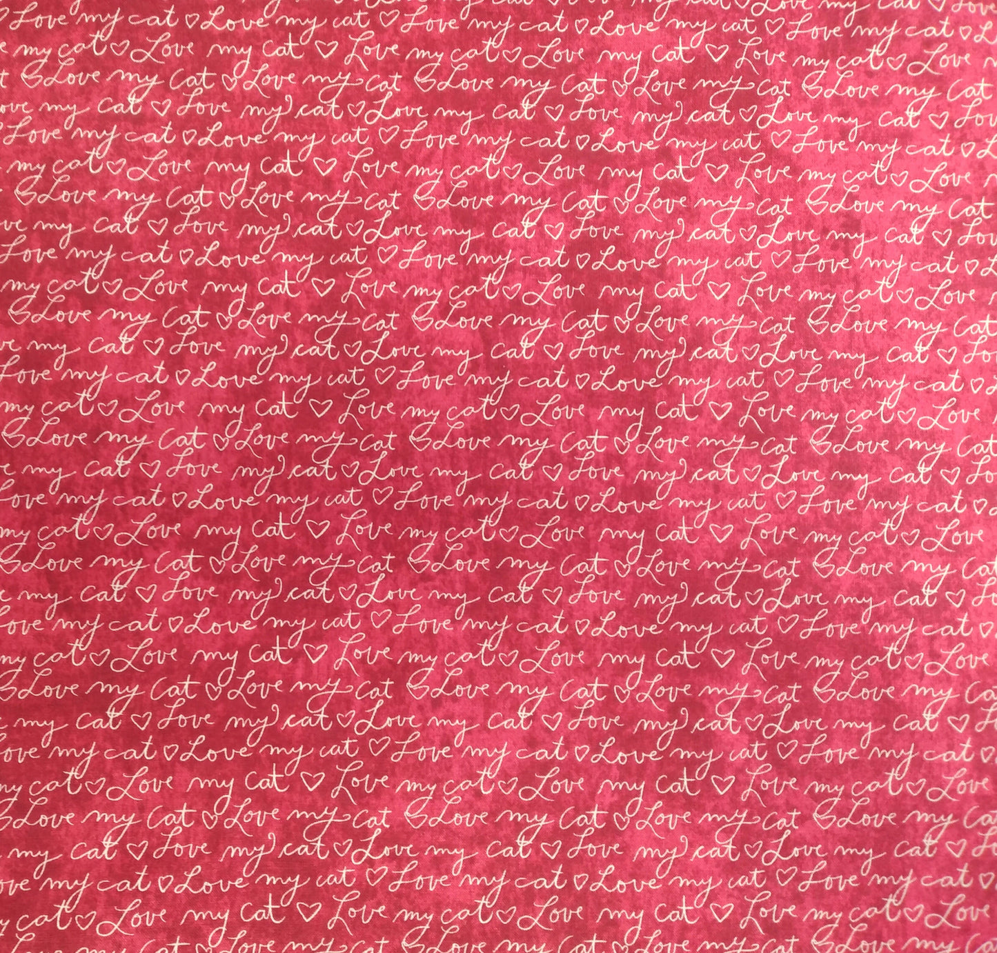 No Ordinary Cats - Script - Red by Northcott 1/2yd Cuts