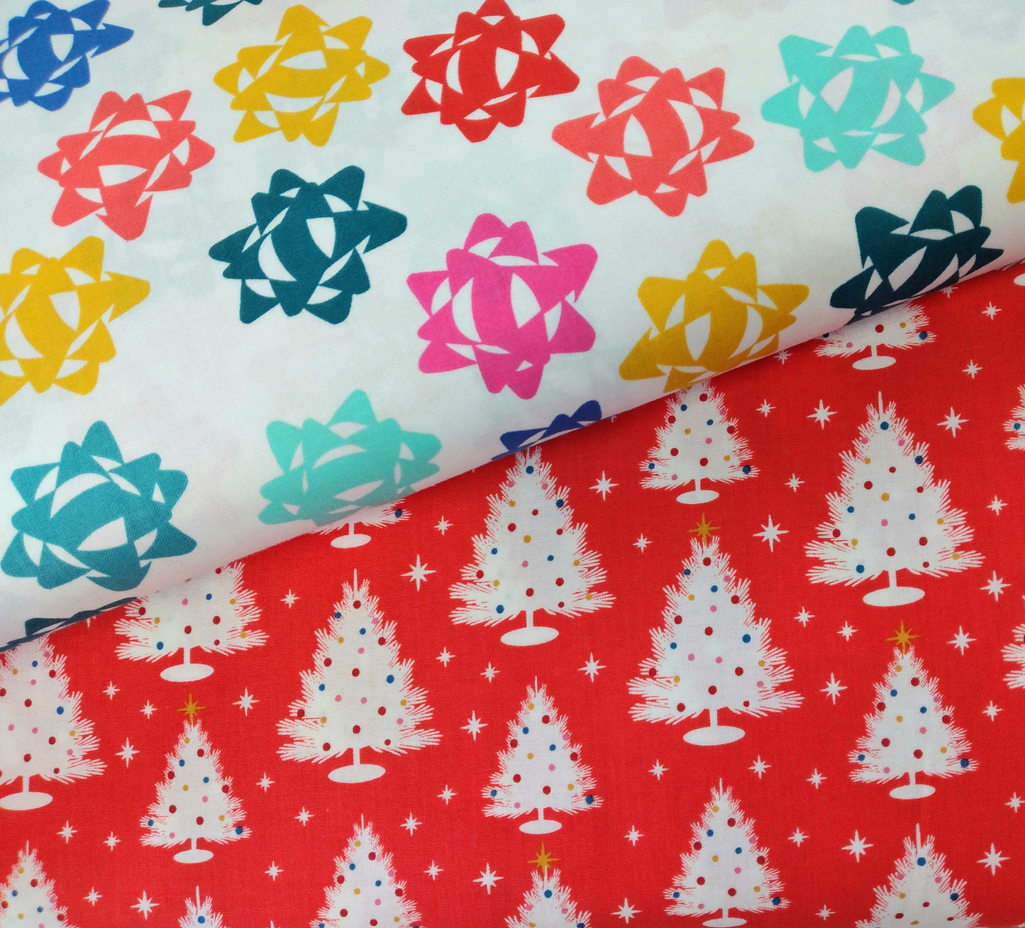 Peppermint - Bows by Figo Fabrics 1/2yd Cuts