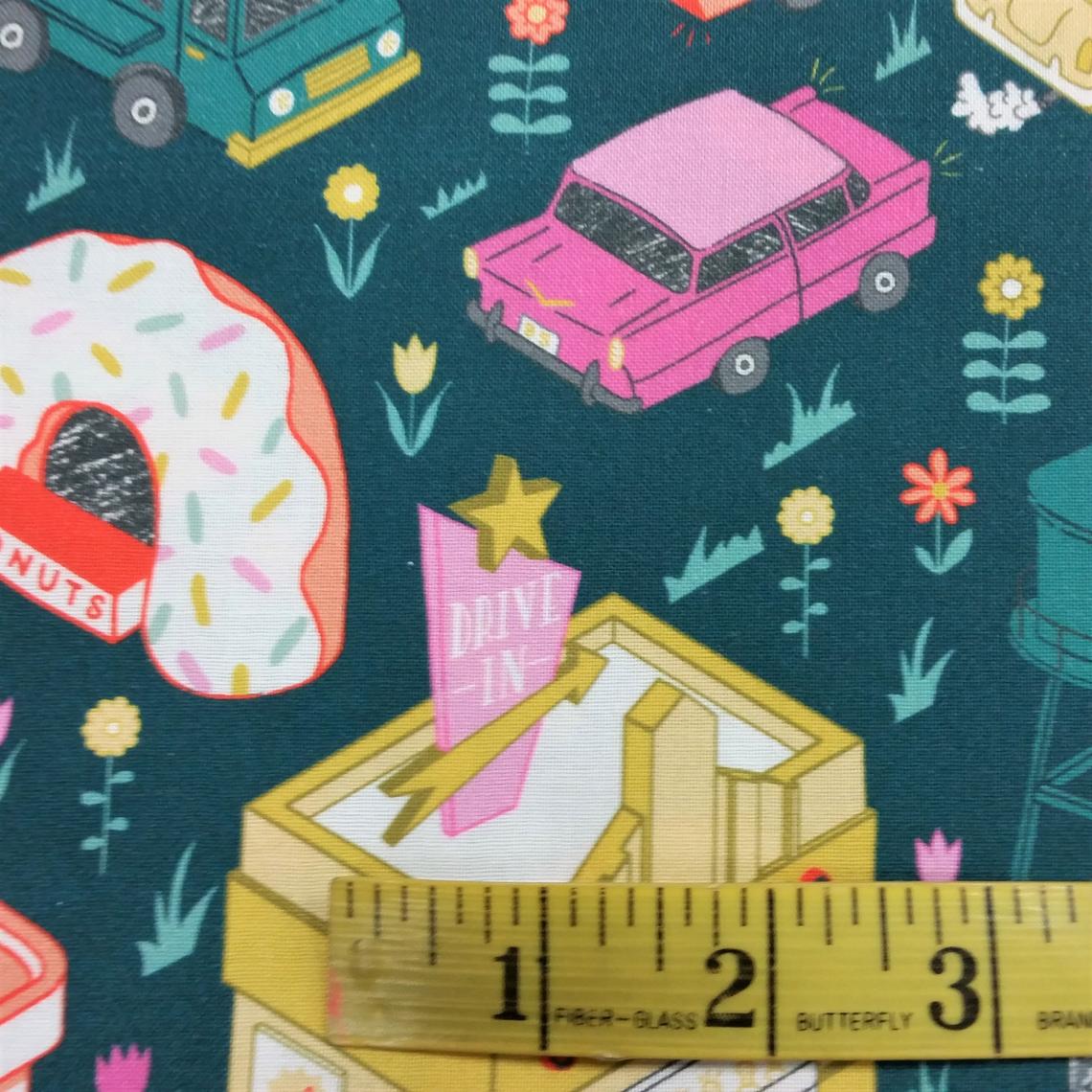 American Road Trip Multi by Figo Fabrics 1/2yd Cuts