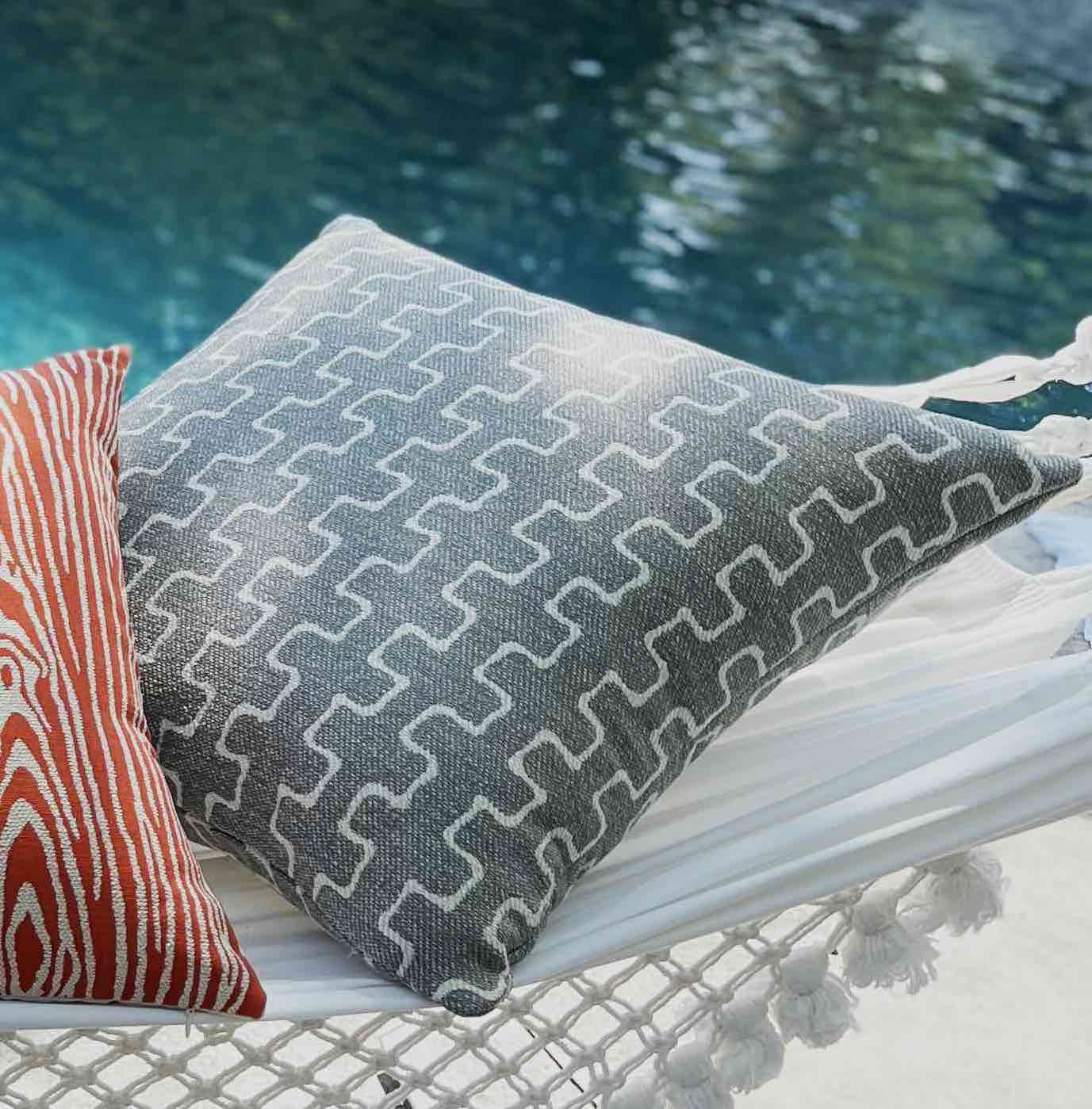 Ballpoint Pillow Cover in Stone
