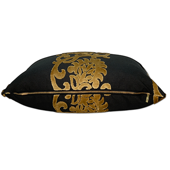 Damask Pillow Cover in After Dark