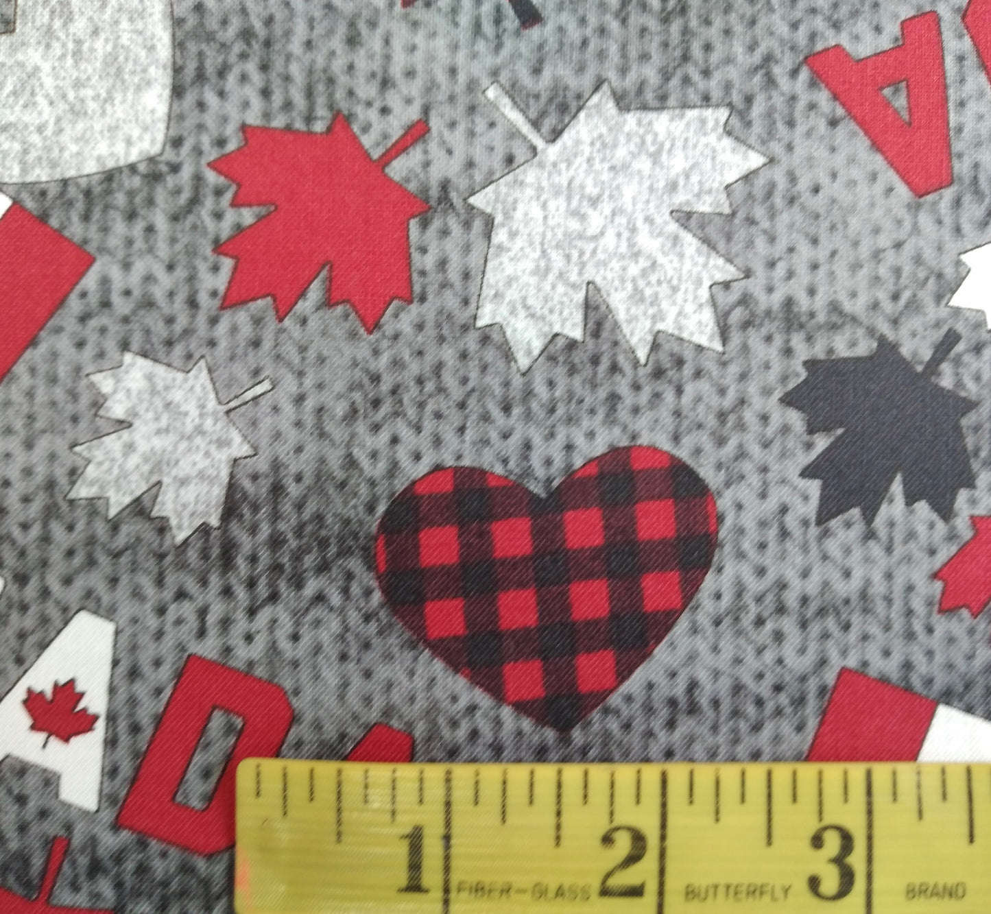 Canadiana - My Canada, Flags & Leaves by Northcott 1/2yd Cuts