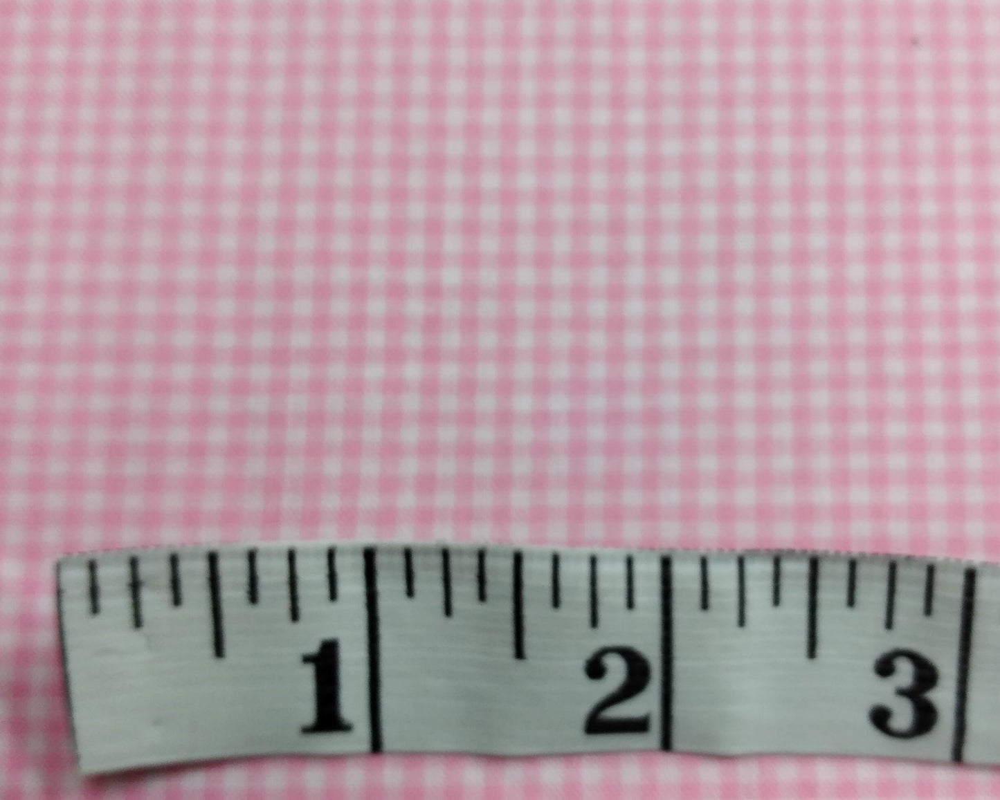 Gingham Pink 1/16 1/2yd Cuts