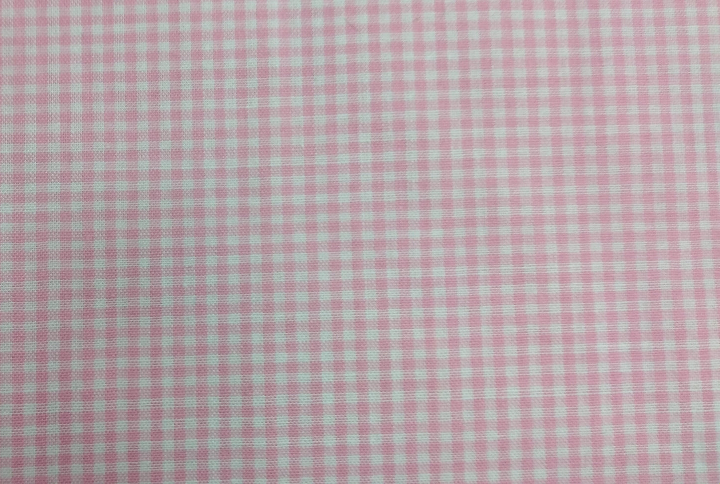 Gingham Pink 1/16 1/2yd Cuts