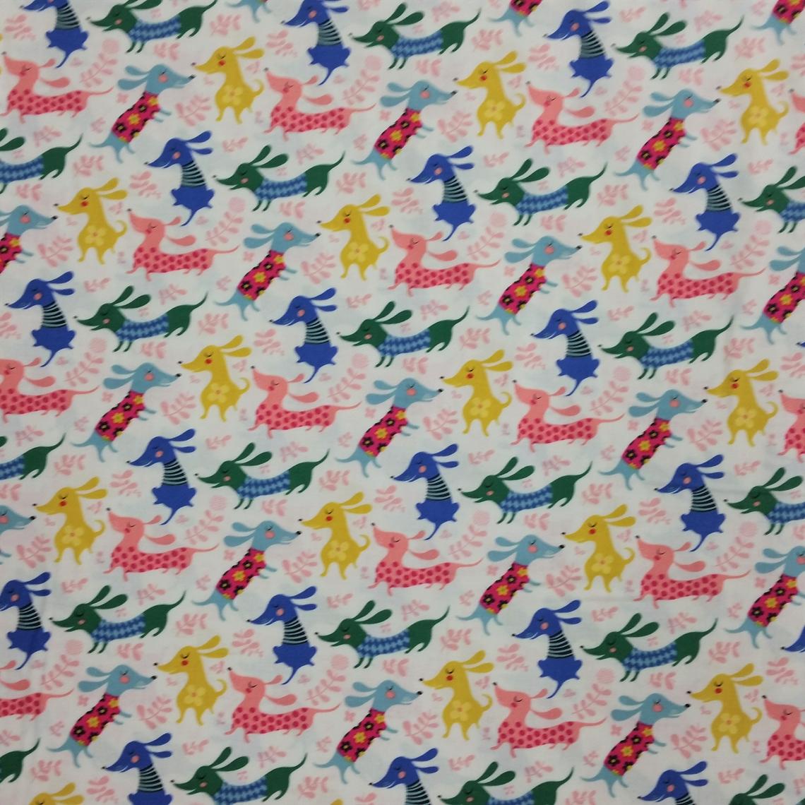 Make Today Awesome - Dachshund by Clothworks 1/2yd Cuts