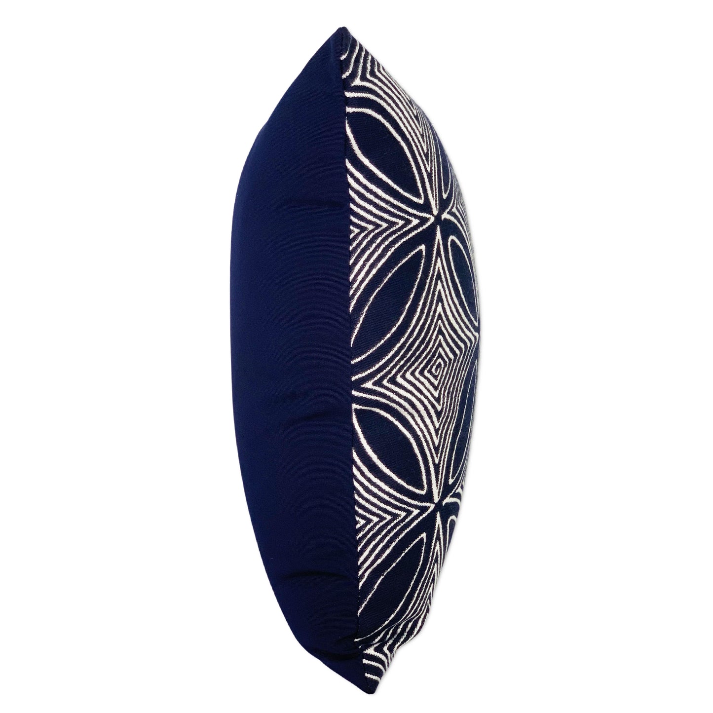 Sunbrella® Mandala Pillow in Navy 20"x 20"