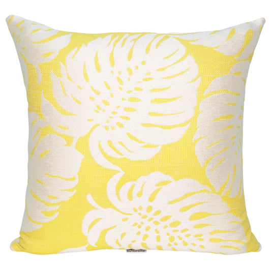 Monstera Pillow Cover in Sunrise