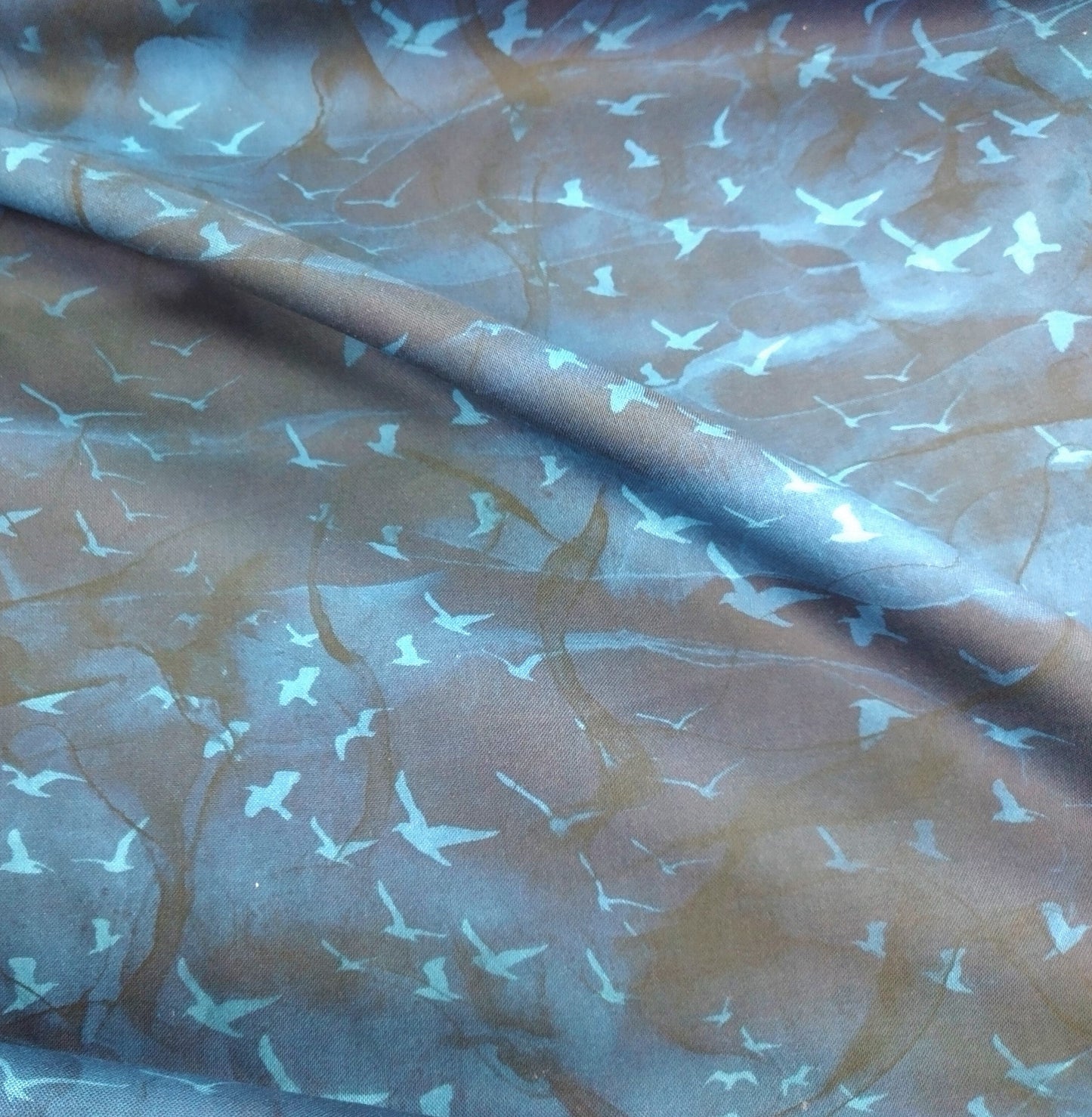 Sail Away - Indigo Multi Small Birds by Northcott 1/2yd Cuts