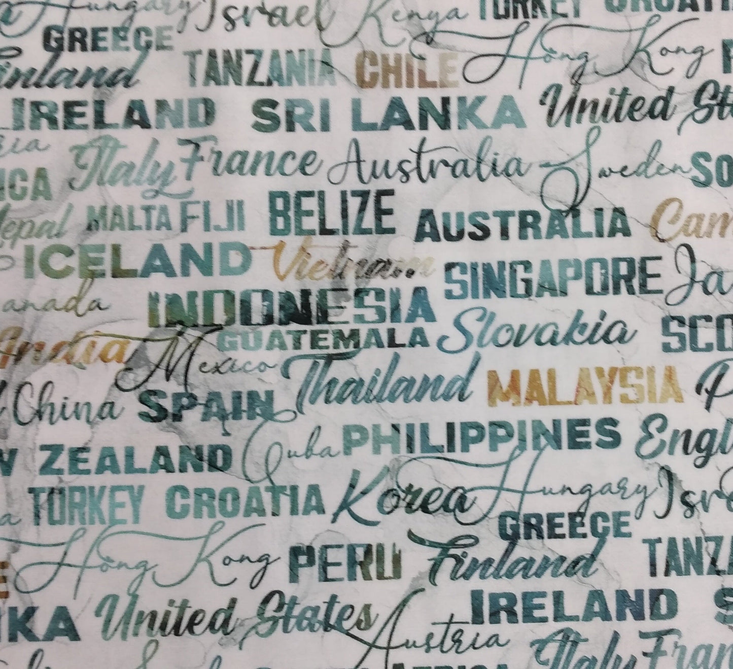 Journey - Small Script by Northcott 1/2yd Cuts
