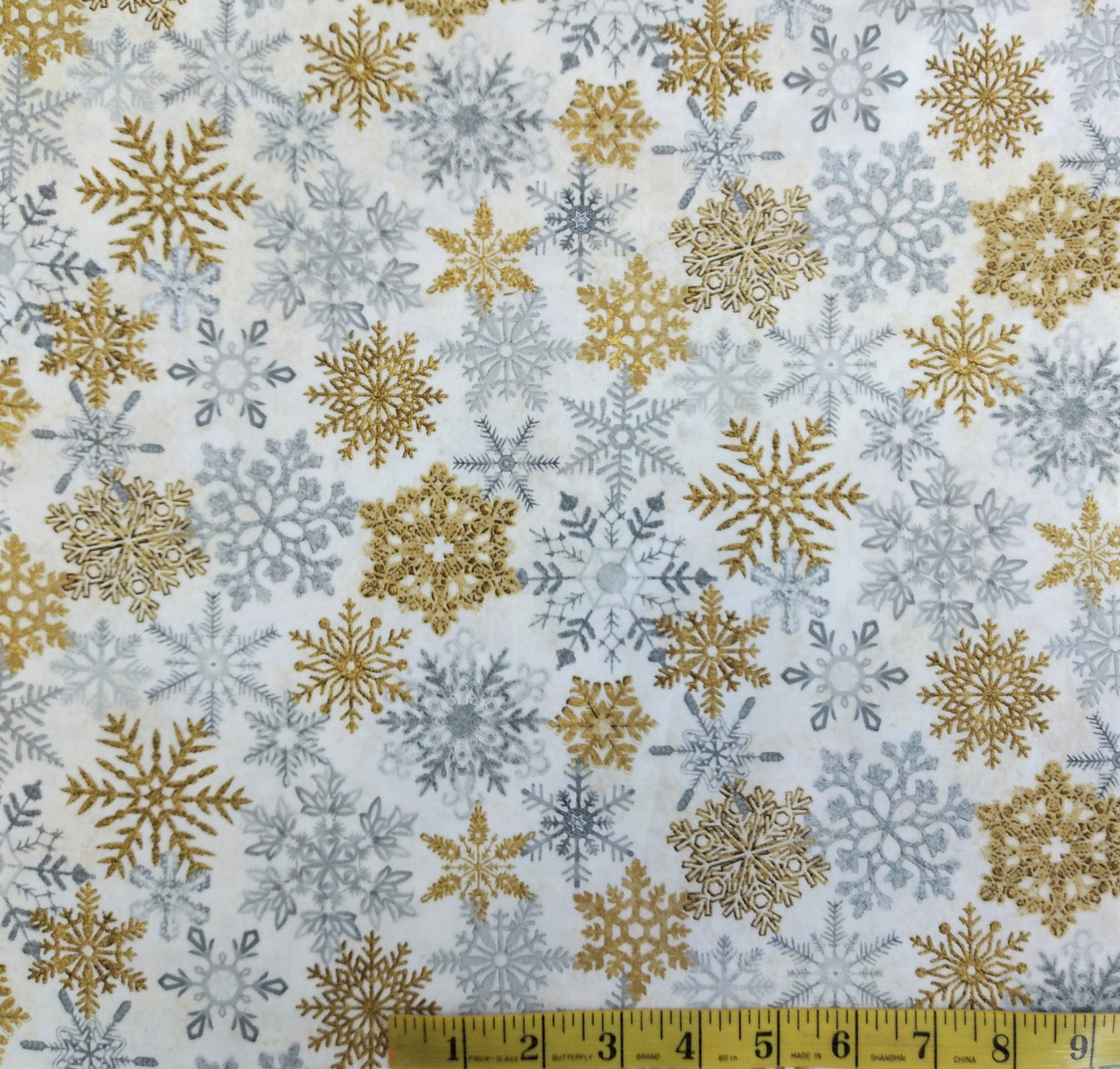 White Christmas - Snow Flakes by Northcott Fabrics 1/2yd Cuts