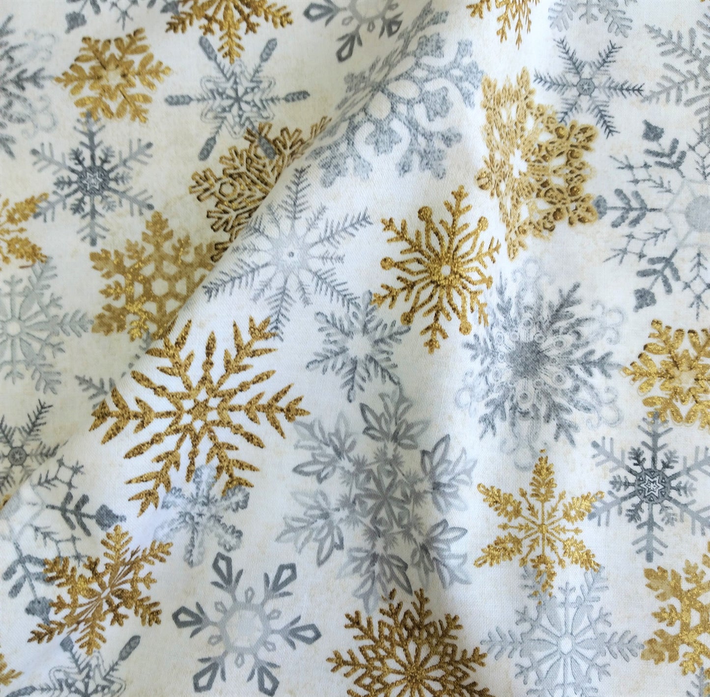 White Christmas - Snow Flakes by Northcott Fabrics 1/2yd Cuts