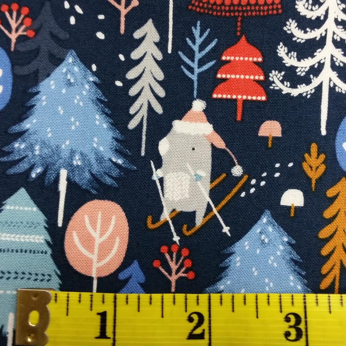 Snow Much Fun - Navy Blue by Dashwood Studio 1/2yd Cuts