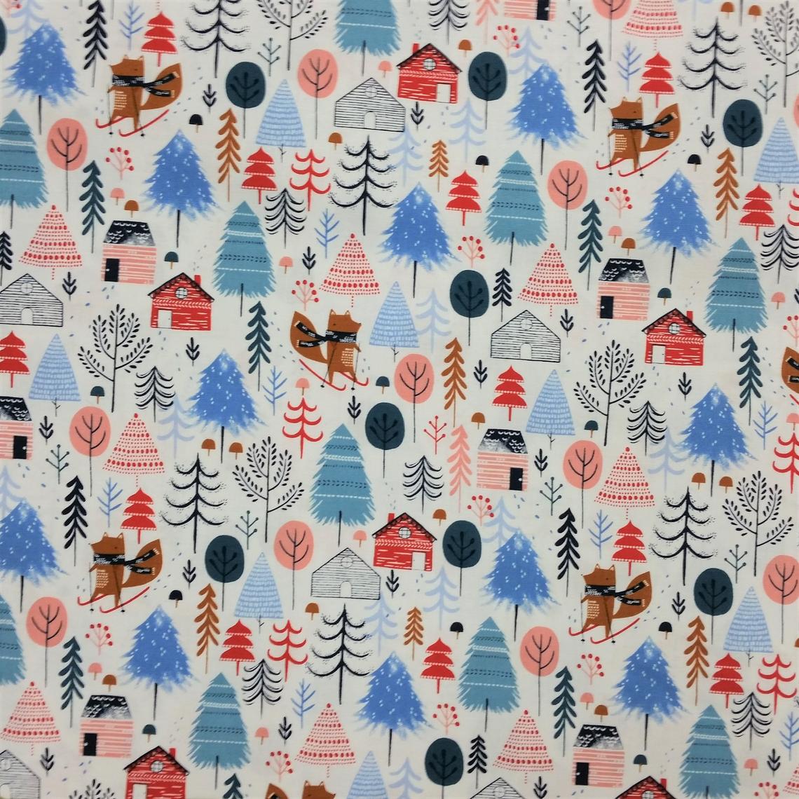 Snow Much Fun - White by Dashwood Studio 1/2yd Cuts