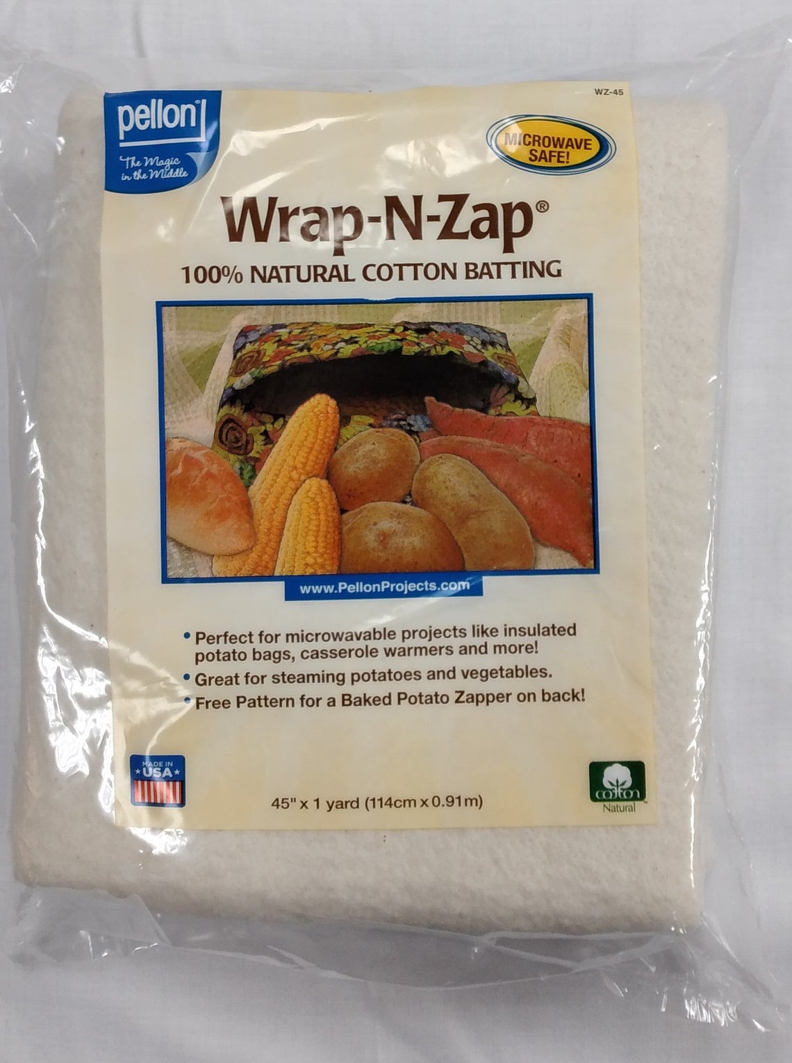 Wrap-N-Zap® Cotton Batting from Pellon