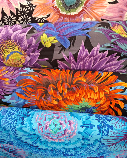 "Kaffe Fassett Collective - Cactus Flower" For Free Spirit COLOUR: Black