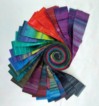 Hand Dye By Banyan Batiks Jelly Roll