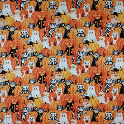 The Boo Crew White Multi 1/2yd Cuts Coordinating Fabrics by Northcott Fabrics (Copy)